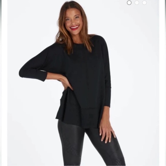SPANX Tops - Spanx Perfect Length Top, Dolman 3/4 Sleeve, black, L - worn once